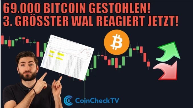 ACHTUNG: 69.000 BITCOIN gestohlen & 3. größter WAL (der beim Hoch verkauft) TUT JETZT DAS!