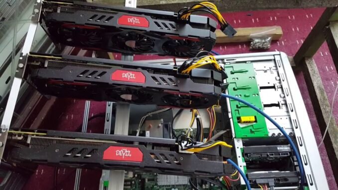 Ethereum Mining Rig  3 X RX480 Graphics Cards (Mining cryptocurrency with old PC issues)