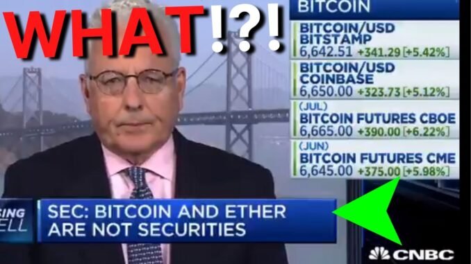 💣SEC Hinman Says Bitcoin & Ethereum Are NOT Securities | Crypto News