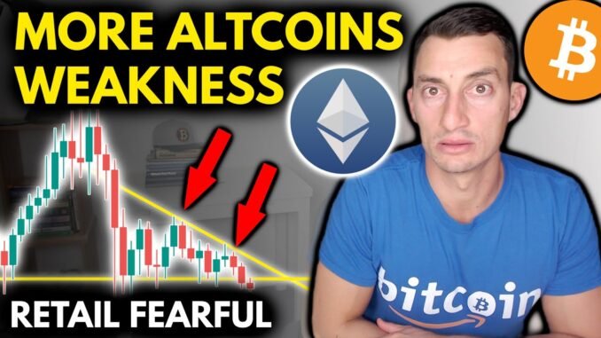 WEAK ALTCOINS- Retail Investors FEAR CRASH! | Crypto & Bitcoin News